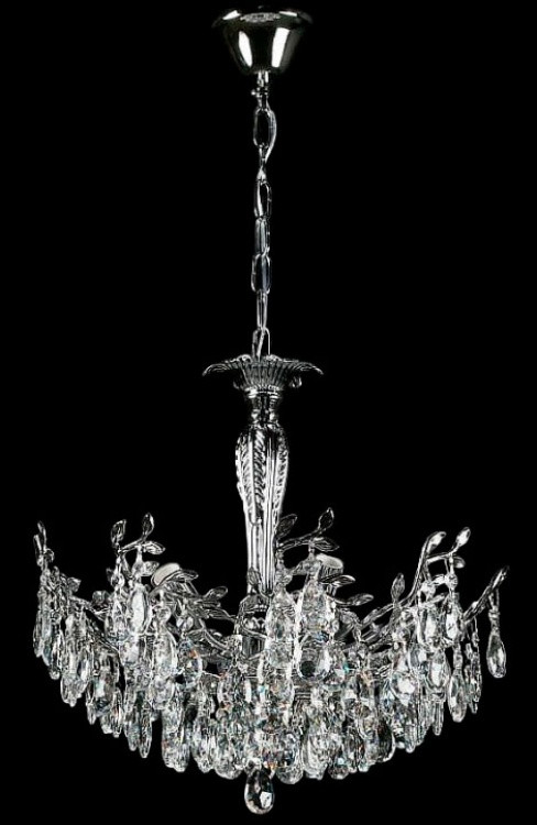 Люстра кришталева Splendid Ray L2474/10A (SR), 10 ламп, хром, білий, висота 50-90 см, діаметр 95 см, сучасний стиль для дому Люстра кришталева Splendid Ray L2474/10A (SR), 10 ламп, хром, білий, висота 50-90 см, діаметр 95 см, сучасний стиль для дому
