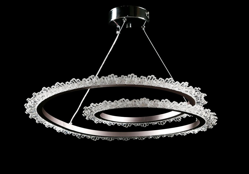 Люстра стельова LED Splendid Ray L144/1, 50W, хром/сірий, сучасний стиль, регульована висота Люстра стельова LED Splendid Ray L144/1, 50W, хром/сірий, сучасний стиль, регульована висота