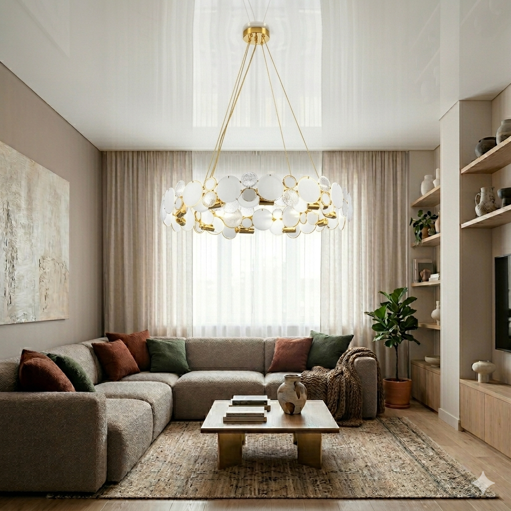Люстра підвісна для зали Splendid Ray LK1021/760/10 GD золоту 76 см на 10 ламп E14 Люстра підвісна для зали Splendid Ray LK1021/760/10 GD золоту 76 см на 10 ламп E14