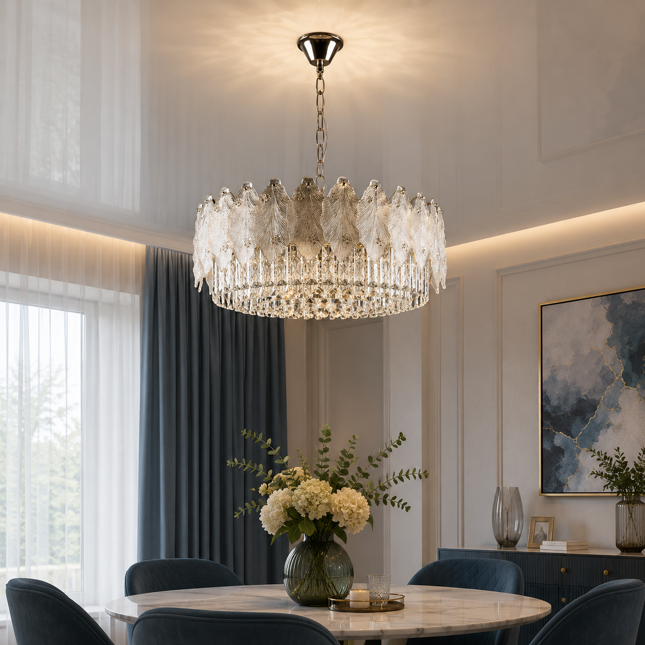 Кришталева люстра Splendid Ray LM2333/550/12 SGD для вітальні або спальні