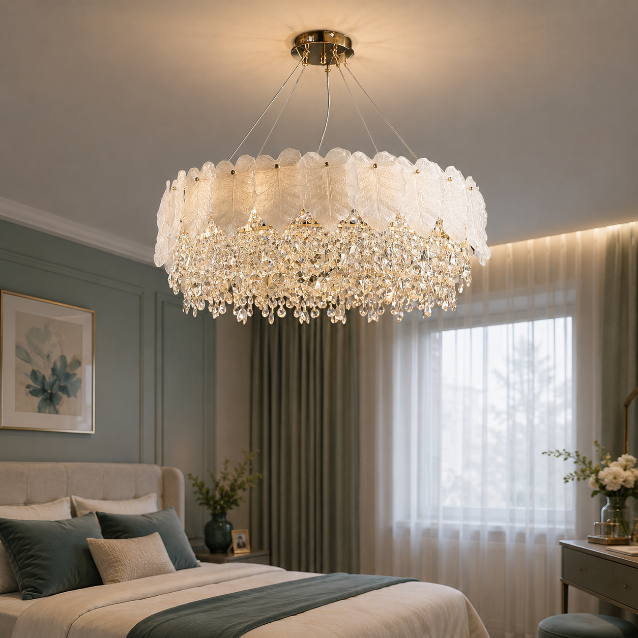 Підвісна кришталева люстра Splendid Ray LM2328/800/10 SGD з регулюванням висоти Підвісна кришталева люстра Splendid Ray LM2328/800/10 SGD з регулюванням висоти