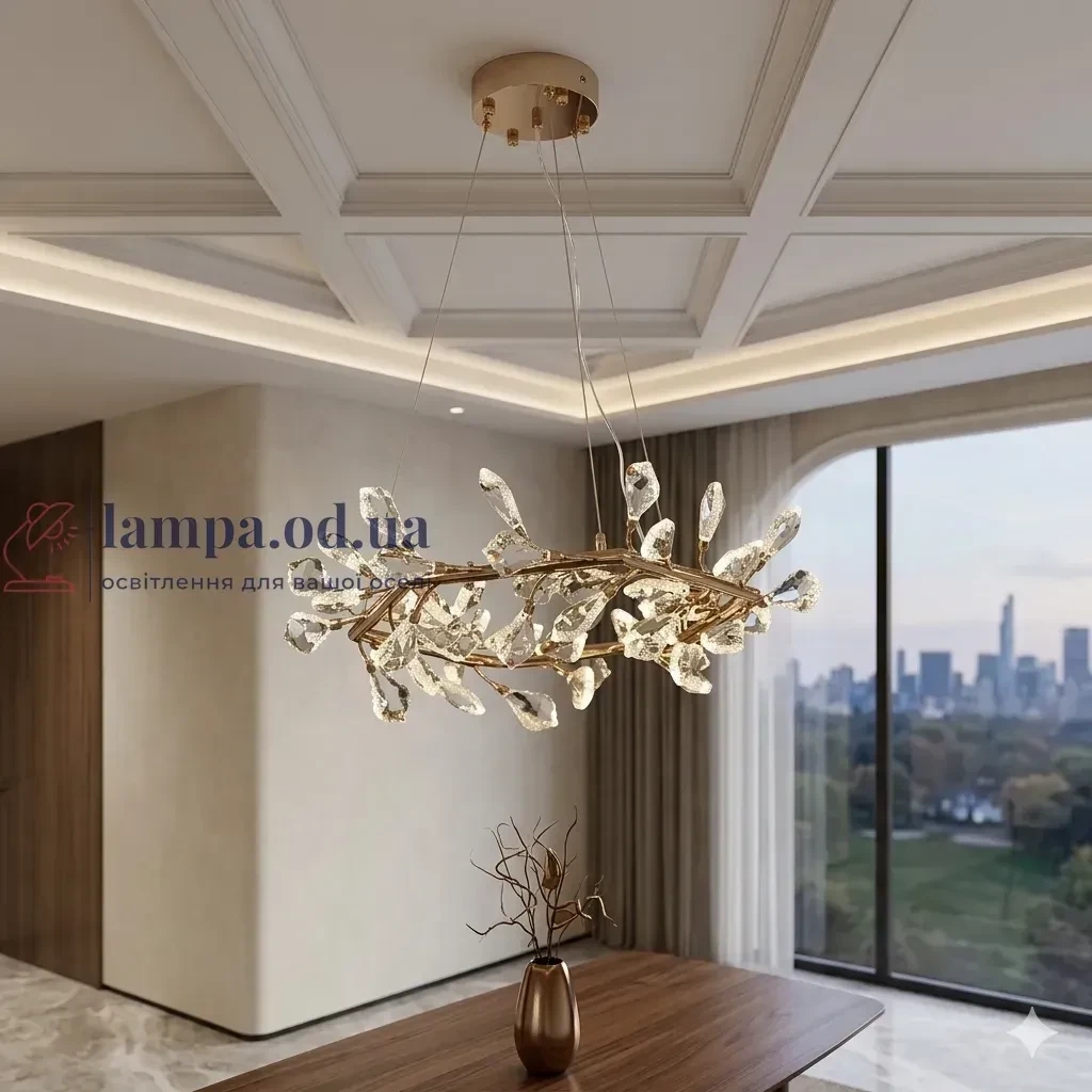 Дизайнерська підвісна LED люстра для вітальні Splendid Ray L2501/600/48 (SGD) на 48 джерел світла золото до 22 м2