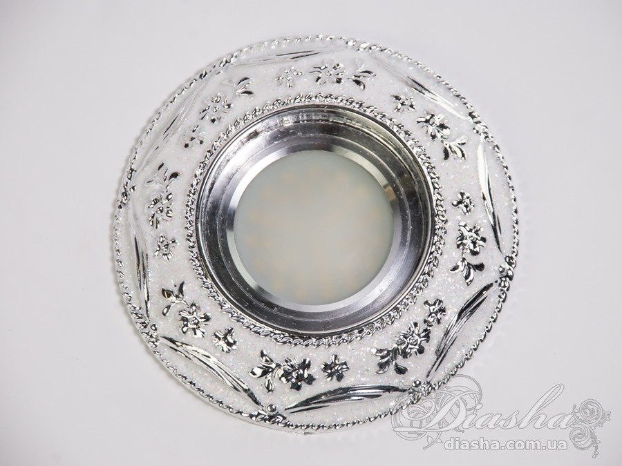 Світильник точковий гіпсовий Diasha 3191CH MR16, 40W, діаметр 11 см, металевий каркас, сучасний стиль, IP20
