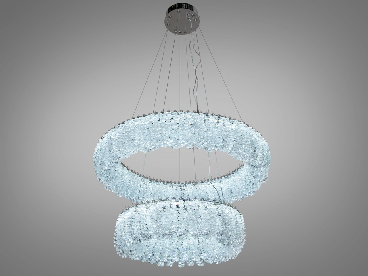 Підвісна люстра Diasha 505-600+400CH LED двоярусна кришталева люстра з регулюванням висоти та пультом, діаметр 60 см Підвісна люстра Diasha 505-600+400CH LED двоярусна кришталева люстра з регулюванням висоти та пультом, діаметр 60 см