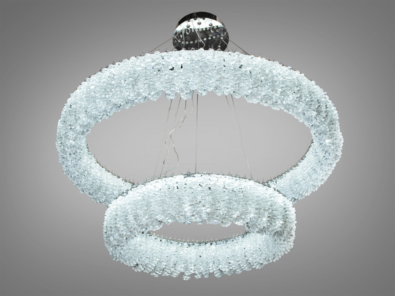 Підвісна люстра Diasha 505-800+500CH LED двоярусна кругла люстра з кристалами, діаметр 80 см, висота до 105 см Підвісна люстра Diasha 505-800+500CH LED двоярусна кругла люстра з кристалами, діаметр 80 см, висота до 105 см