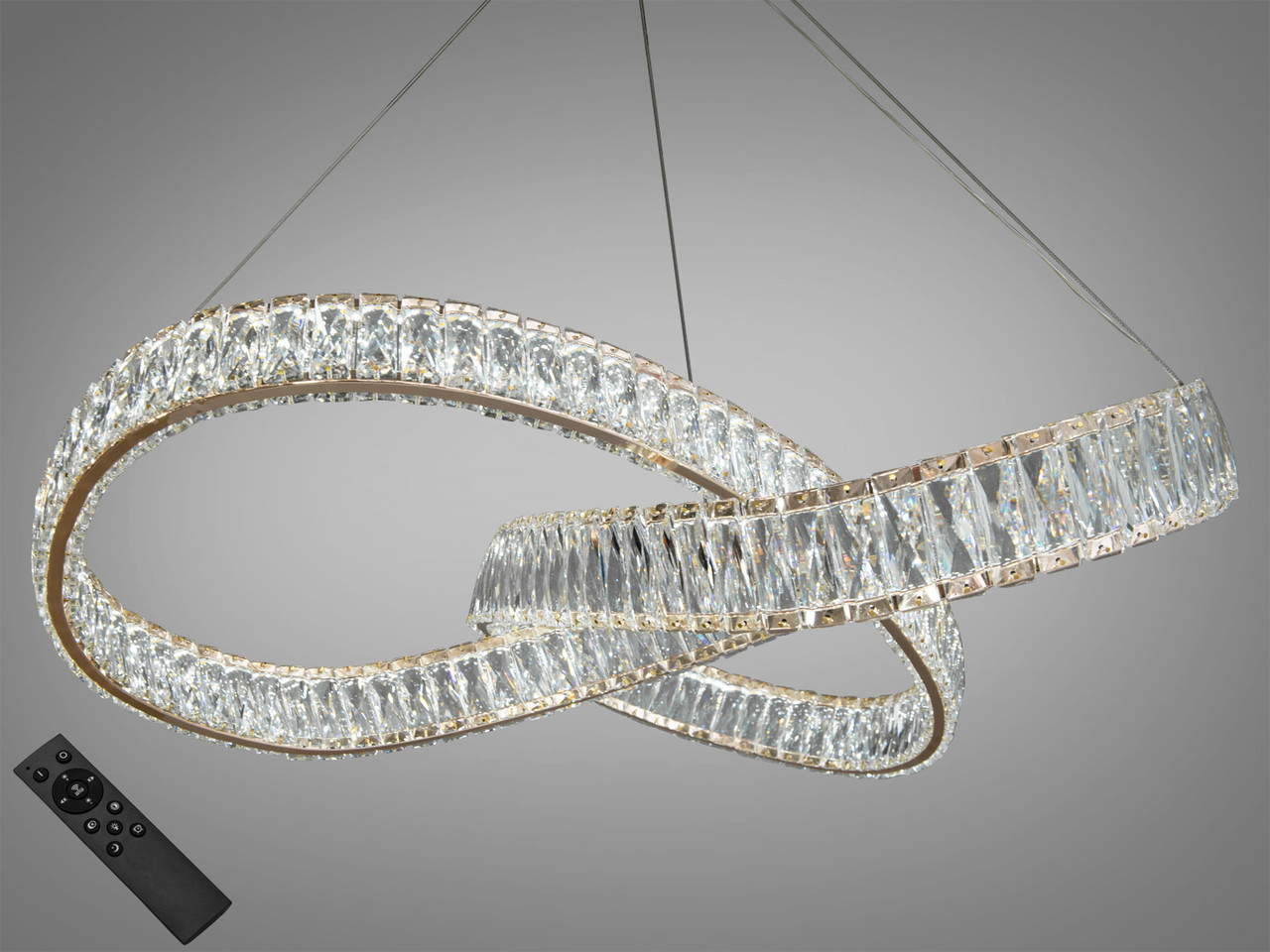 Люстра стельова LED Diasha 536/800G, 180W, золото, кришталева, для коридору, вітальні, кухні, офісу Люстра стельова LED Diasha 536/800G, 180W, золото, кришталева, для коридору, вітальні, кухні, офісу