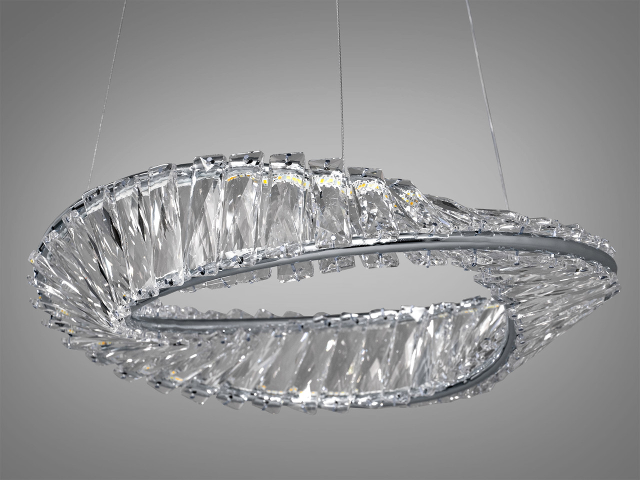 Люстра стельова LED Diasha 548/400CH, 45W, хром, діаметр 36 см, висота 95 см, сучасний стиль для дому Люстра стельова LED Diasha 548/400CH, 45W, хром, діаметр 36 см, висота 95 см, сучасний стиль для дому