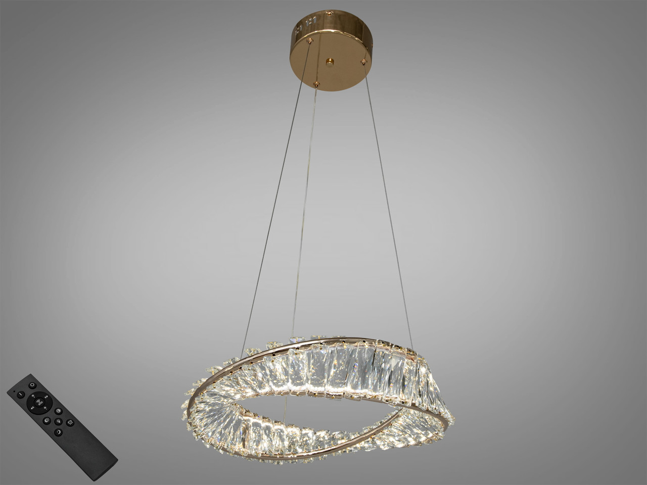 Люстра дизайнерська кристалічна Diasha 548/400G, 45W, золото, висота 95 см, діаметр 36 см, сучасний стиль для дому
