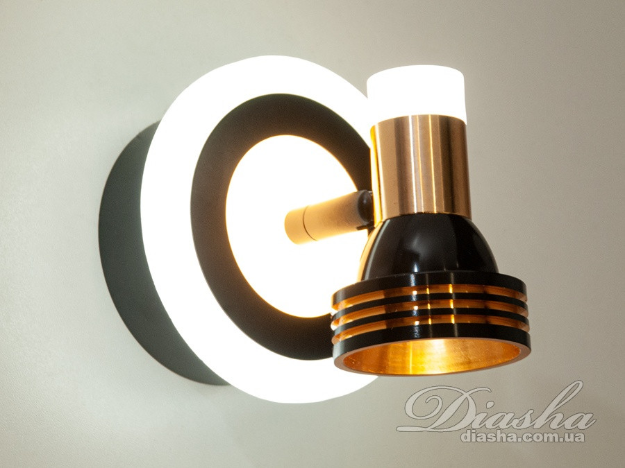 Підсвічування для дзеркал Diasha 5879/1 11W LED, 605 лм, металеве, поворотне, IP20, сучасний стиль Підсвічування для дзеркал Diasha 5879/1 11W LED, 605 лм, металеве, поворотне, IP20, сучасний стиль