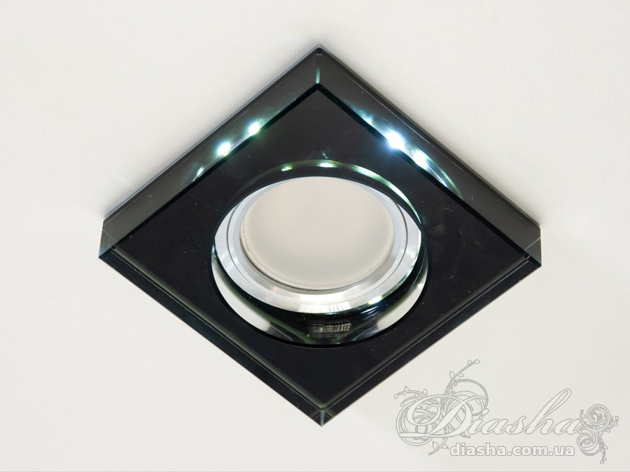 Світильник вбудований LED Diasha 6019BK, 50W, діаметр 9 см, металевий каркас, мінімалізм, хай-тек