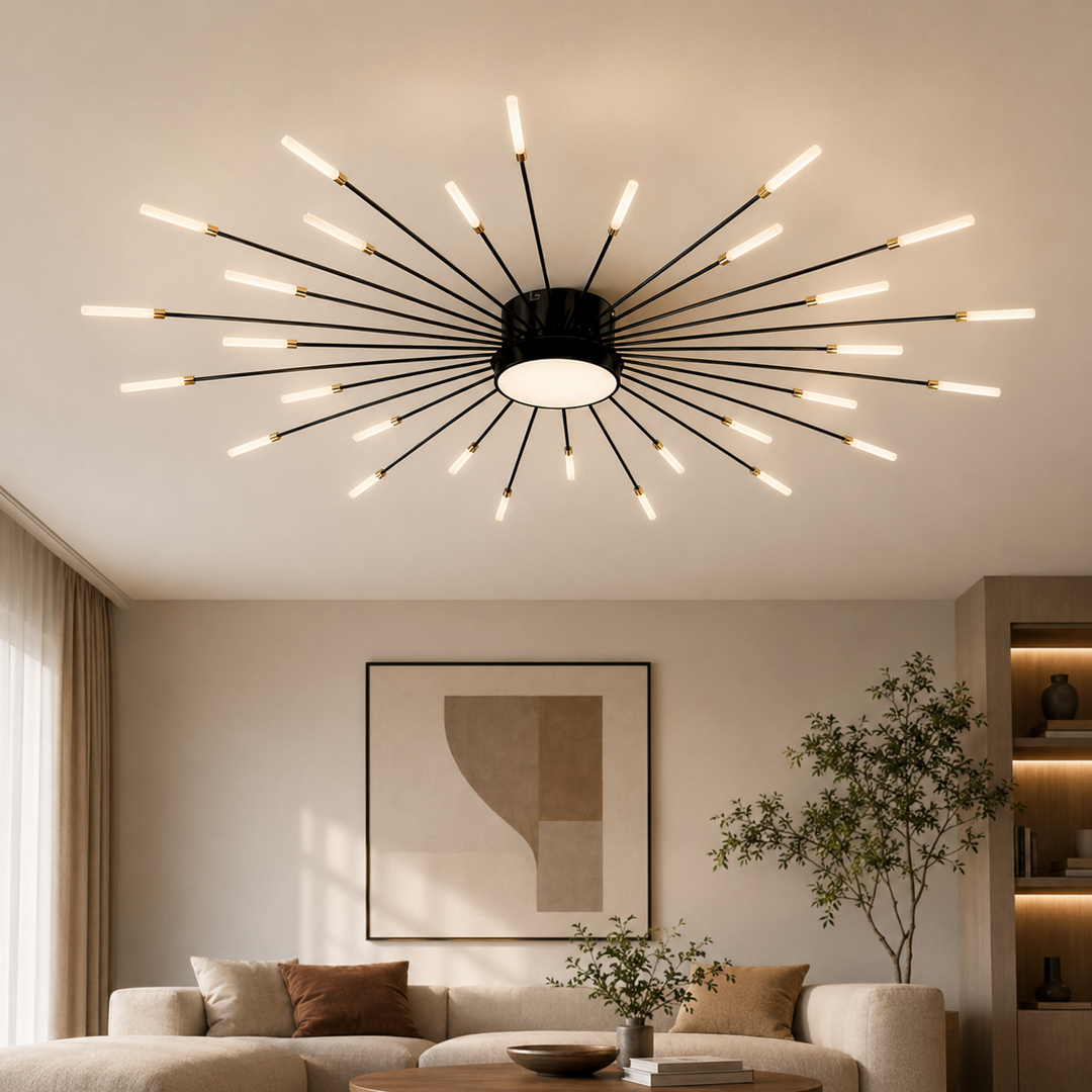 Світлодіодна люстра стельова Artlight 6472/30, 24 Вт, чорна Світлодіодна люстра стельова Artlight 6472/30, 24 Вт, чорна