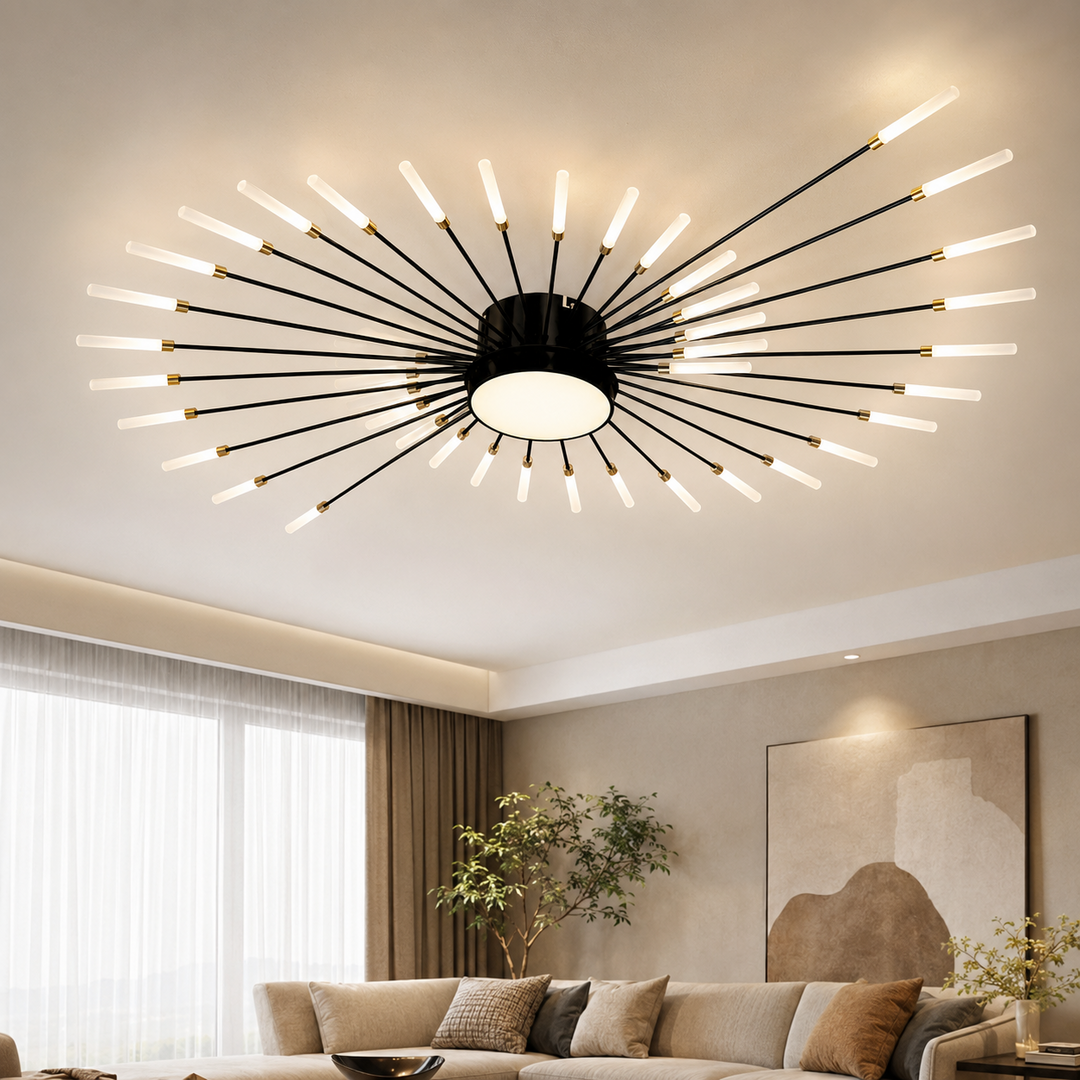Світлодіодна люстра стельова Artlight 6472/42BK, 37 Вт, чорна Світлодіодна люстра стельова Artlight 6472/42BK, 37 Вт, чорна