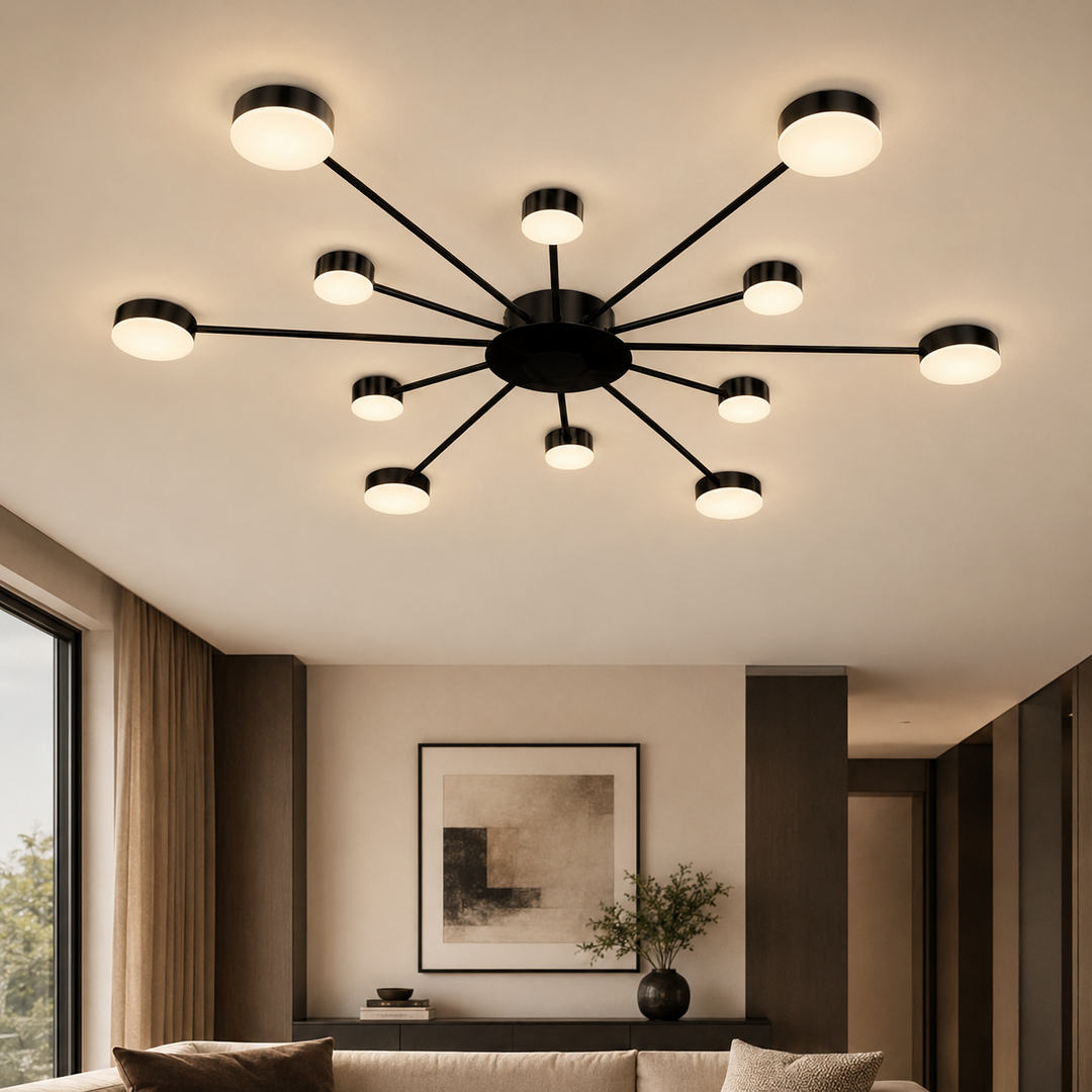 Світлодіодна люстра стельова Artlight 6473/12 з круглими плафонами, 74 Вт Світлодіодна люстра стельова Artlight 6473/12 з круглими плафонами, 74 Вт
