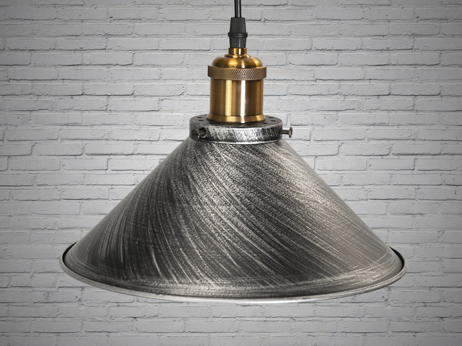 Світильник підвісний Diasha 6855-260-BK-SV Loft, E27, 40W, чорний метал, сучасний стиль, регульована висота, IP20