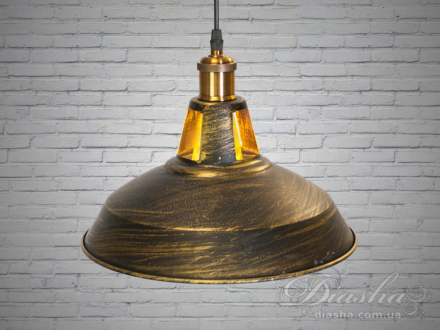 Світильник підвісний E27 Diasha 6857-310-BK-G Loft 112 см, 40W, металевий, стильний дизайн, IP20 Світильник підвісний E27 Diasha 6857-310-BK-G Loft 112 см, 40W, металевий, стильний дизайн, IP20
