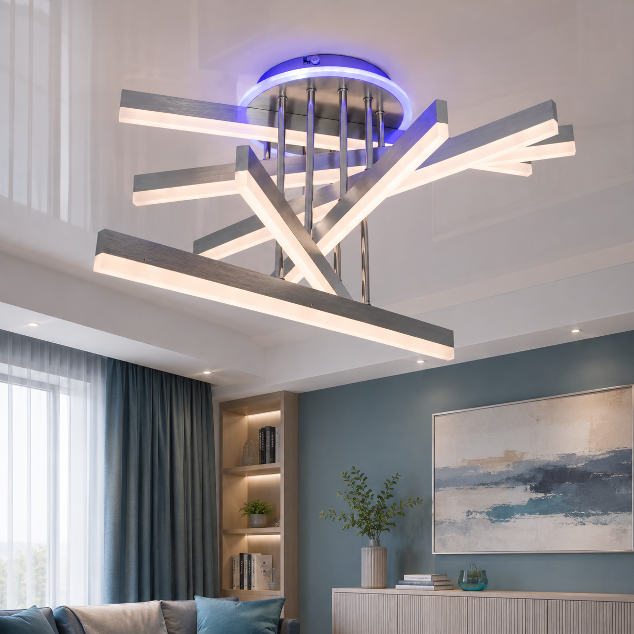 Стельова світлодіодна люстра Diasha 7010NEW HR LED 3color для вітальні, кухні та спальні, диммер, пульт, 102 W, 65 см, 12-20 m2 Стельова світлодіодна люстра Diasha 7010NEW HR LED 3color для вітальні, кухні та спальні, диммер, пульт, 102 W, 65 см, 12-20 m2