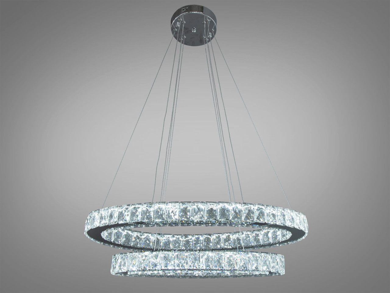 Світильник підвісний LED Diasha 7210/650+500HR, 50W, хром, сучасний стиль, регульована висота, пульт ДК Світильник підвісний LED Diasha 7210/650+500HR, 50W, хром, сучасний стиль, регульована висота, пульт ДК