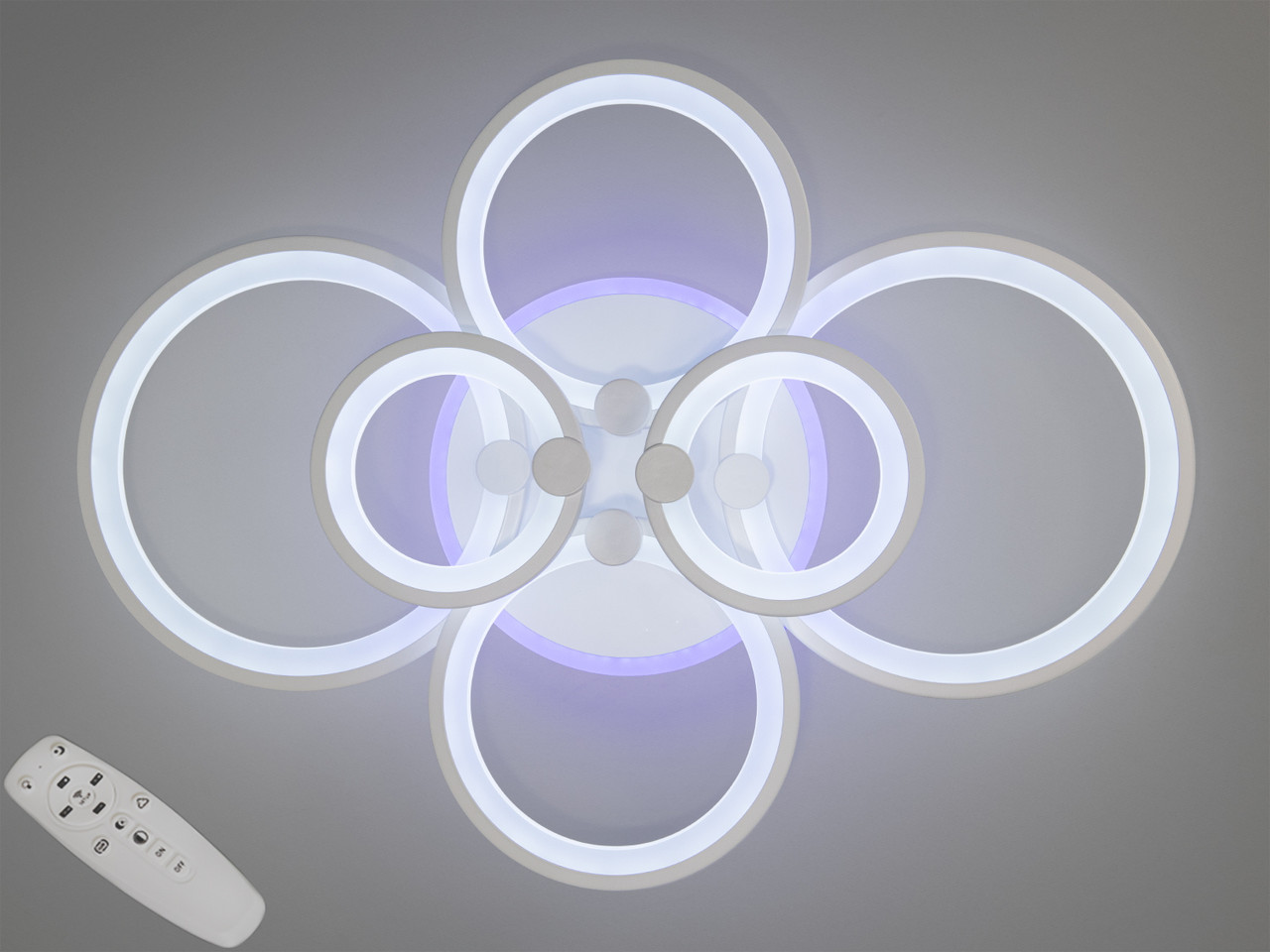 Люстра стельова LED Diasha 8022/6WH, 135W, 3200K-6500K, білий акрил, сучасний стиль для дому Люстра стельова LED Diasha 8022/6WH, 135W, 3200K-6500K, білий акрил, сучасний стиль для дому