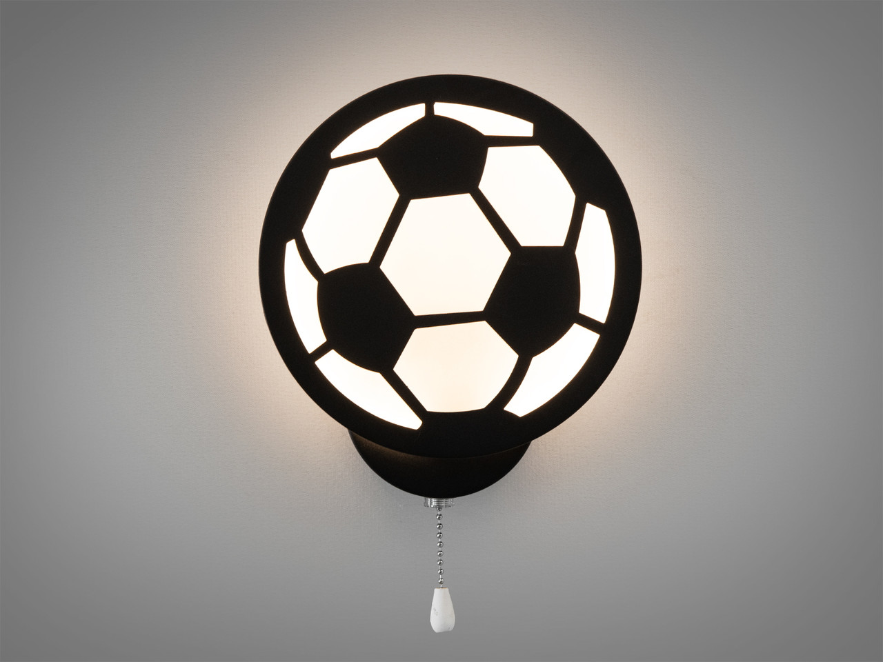 Світильник настінний LED Diasha 8065/1BK Футбольний м'яч, 16W, 935 лм, метал, акрил, сучасний стиль для дітей