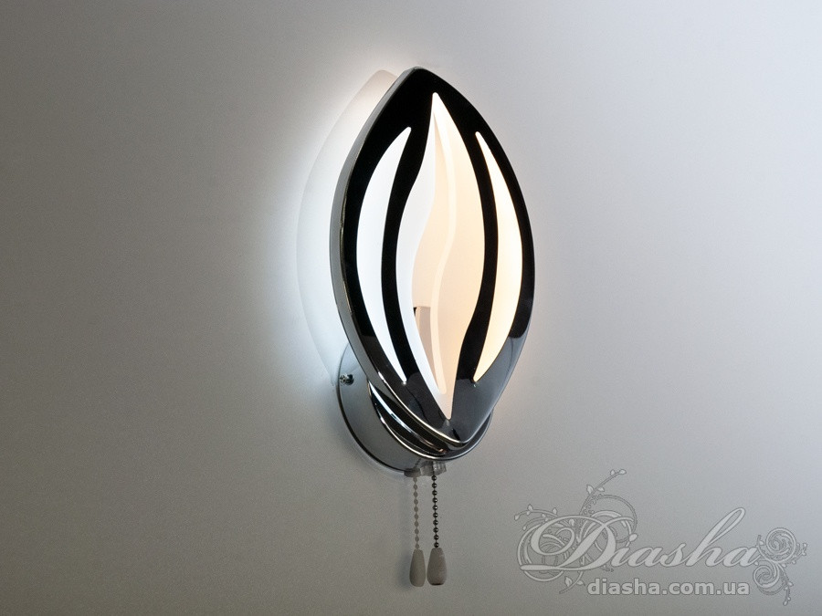Бра настінне LED Diasha 8092/1HR, 17W, хром, хай-тек стиль, IP20, 935 лм Бра настінне LED Diasha 8092/1HR, 17W, хром, хай-тек стиль, IP20, 935 лм