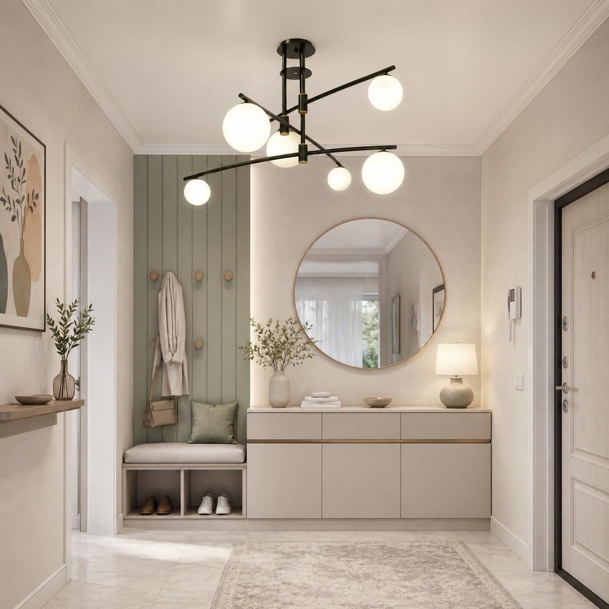 Підвісна люстра Diasha 8127-M BK чорна Loft 6xG9 100 см