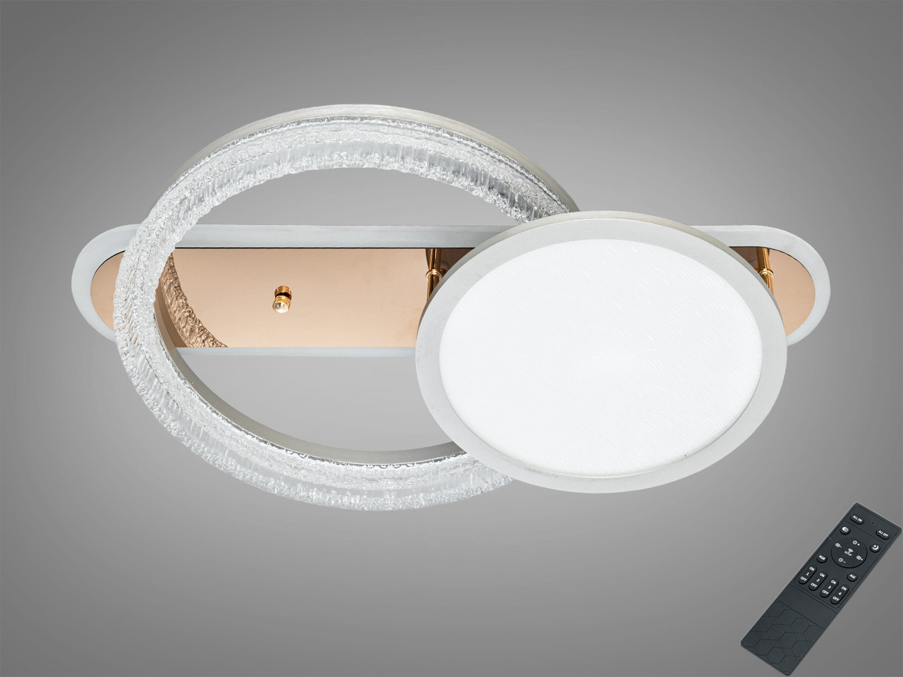Стельова LED люстра Diasha золото 73 W з пультом 3 режими Стельова LED люстра Diasha золото 73 W з пультом 3 режими