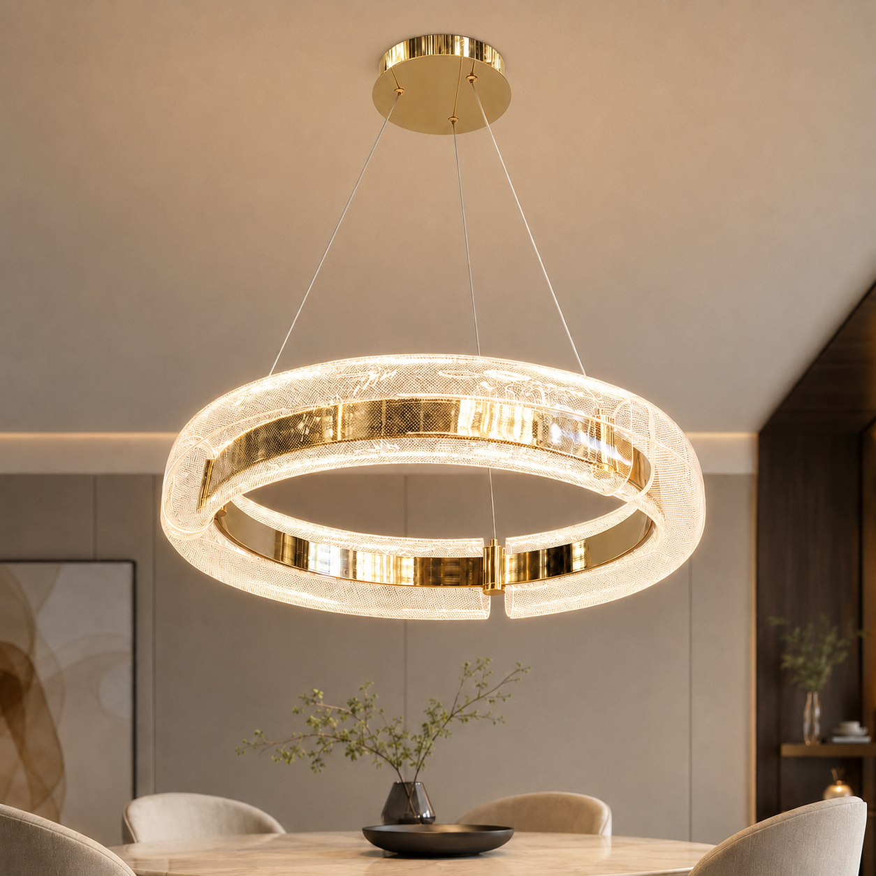 Підвісний світлодіодний світильник Artlight CG80076-600GD-B Підвісний світлодіодний світильник Artlight CG80076-600GD-B