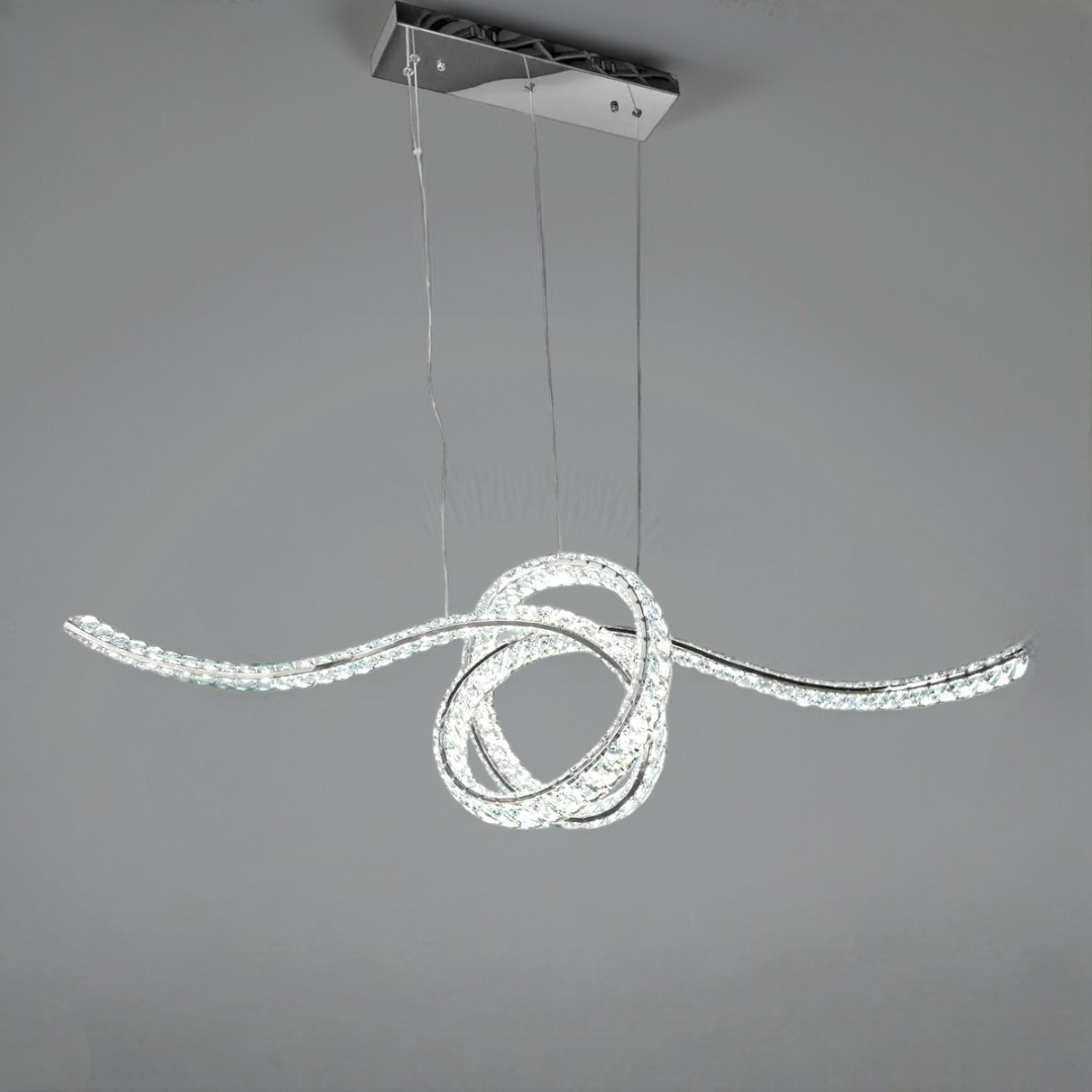 Підвісна LED-люстра Diasha D8821/1100x300CH, кришталева спіраль 115 см, 85 W, пульт ДК Підвісна LED-люстра Diasha D8821/1100x300CH, кришталева спіраль 115 см, 85 W, пульт ДК