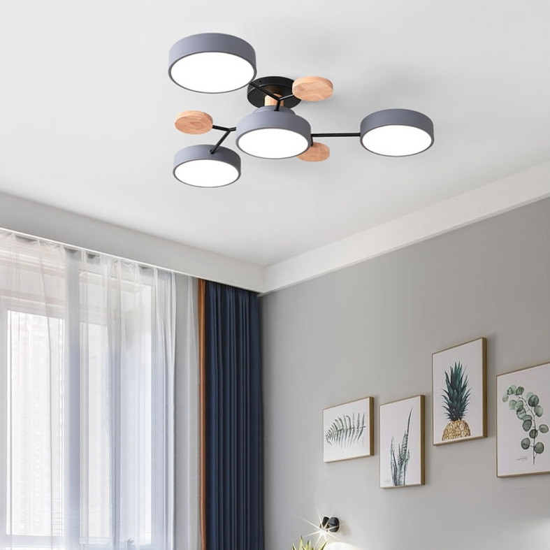 Світлодіодна LED люстра Linisoln Dim 9609/3+1GY Світлодіодна LED люстра Linisoln Dim 9609/3+1GY