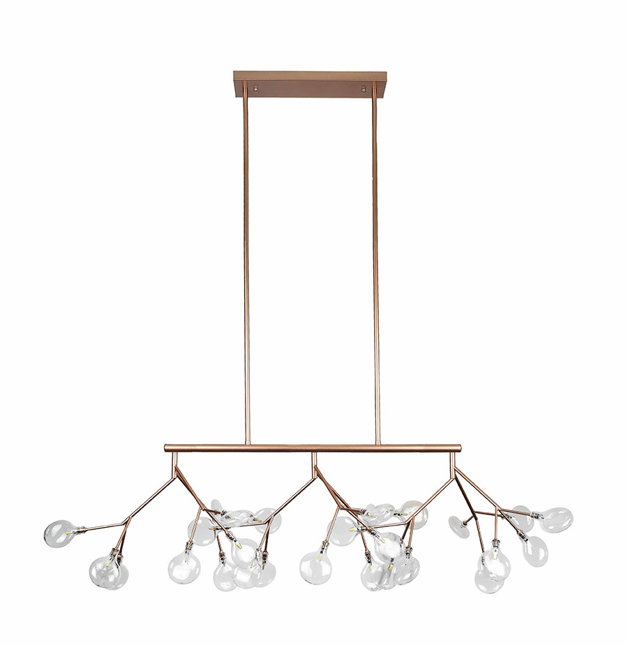 Люстра стельова LED Levistella 918LP264-27 RS+CL, 27 плафонів, рожеве золото, сучасний стиль для дому Люстра стельова LED Levistella 918LP264-27 RS+CL, 27 плафонів, рожеве золото, сучасний стиль для дому