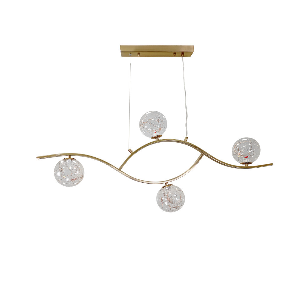 Люстра стельова LED Levistella 9098078-4 BRZ+LED, 4 лампи, бронзовий метал, сучасний стиль Люстра стельова LED Levistella 9098078-4 BRZ+LED, 4 лампи, бронзовий метал, сучасний стиль