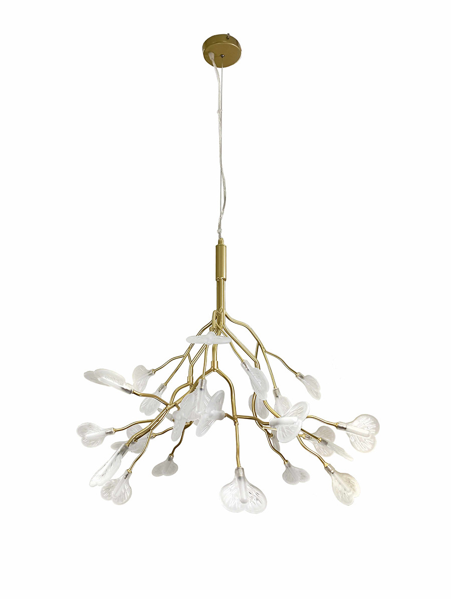 Люстра LED Levistella 918LP272-27 GD+CL, 27W, золото + білий, сучасний стиль для дому