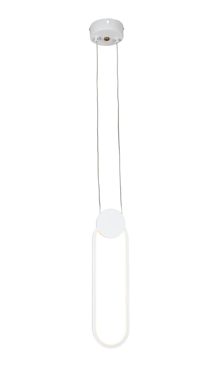 Светильник підвісний LED Levistella 761L178 WH, 6W, 2700K, білий метал, сучасний стиль для вітальні