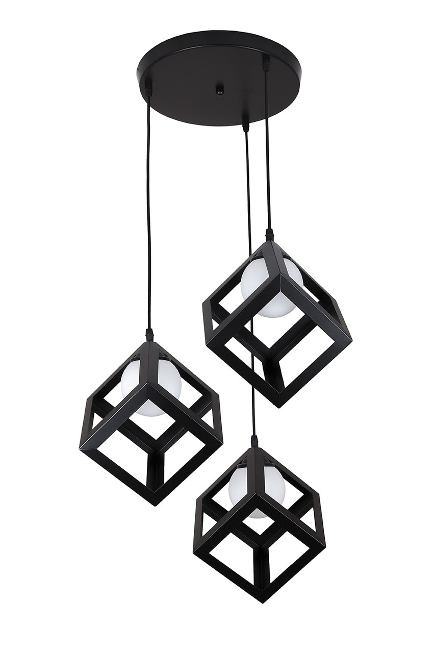 Світильник підвісний Levistella 756PR160glass-3 BK+WH (300), G9, метал, чорний + білий, для вітальні Світильник підвісний Levistella 756PR160glass-3 BK+WH (300), G9, метал, чорний + білий, для вітальні