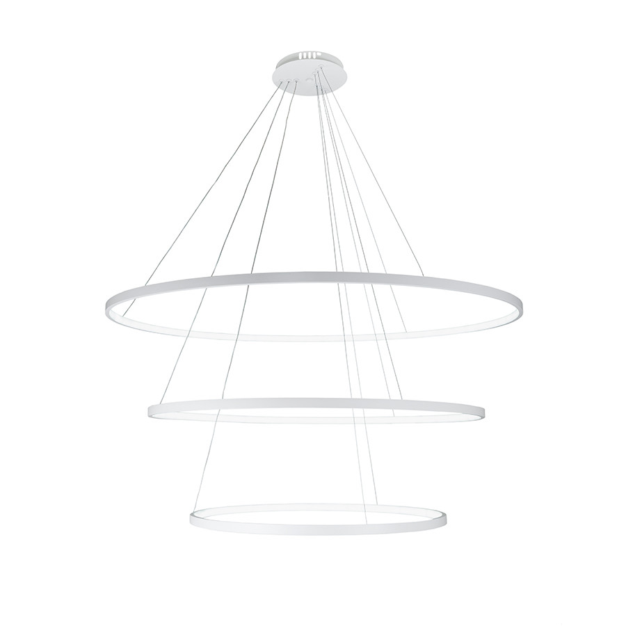 Люстра стельова LED Levistella 7529832-3A WHITE LED (400+600+800), 130W, три режими світла, білий, для вітальні