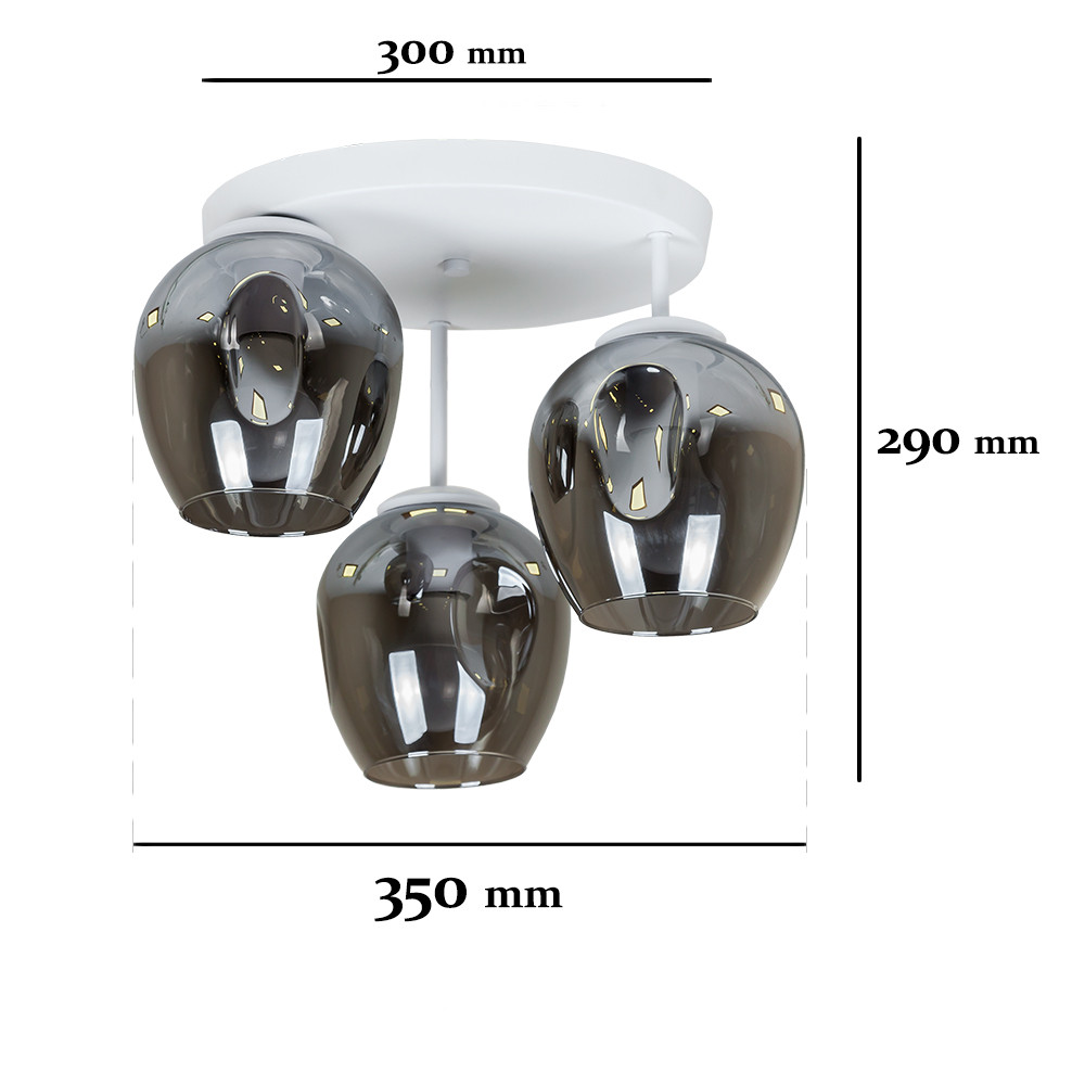 Люстра Levistella 756HPR0231F-3 WH+BK (300)