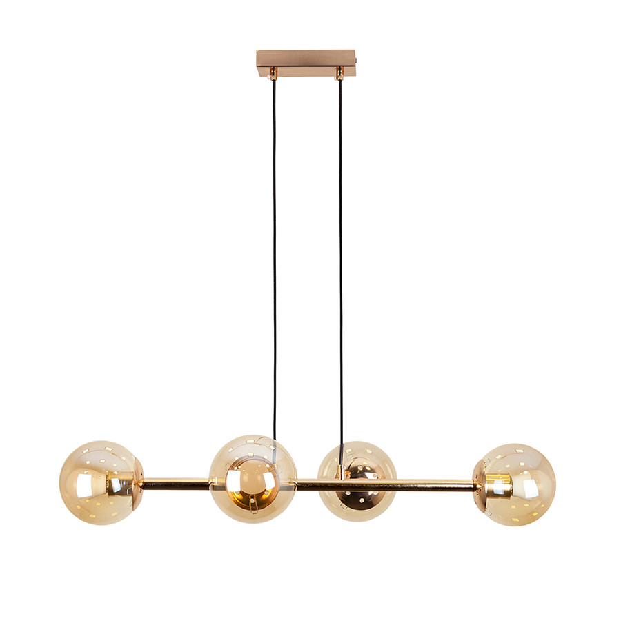 Люстра стельова Levistella 7529909-4 GOLD+BR, 4 плафона, E27, золото, метал, сучасний стиль Люстра стельова Levistella 7529909-4 GOLD+BR, 4 плафона, E27, золото, метал, сучасний стиль