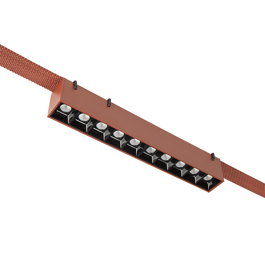 Трековий світильник LED Levistella 78010-BL02 ORG, 10W, 4000K, терракотовий, для текстильної трекової системи