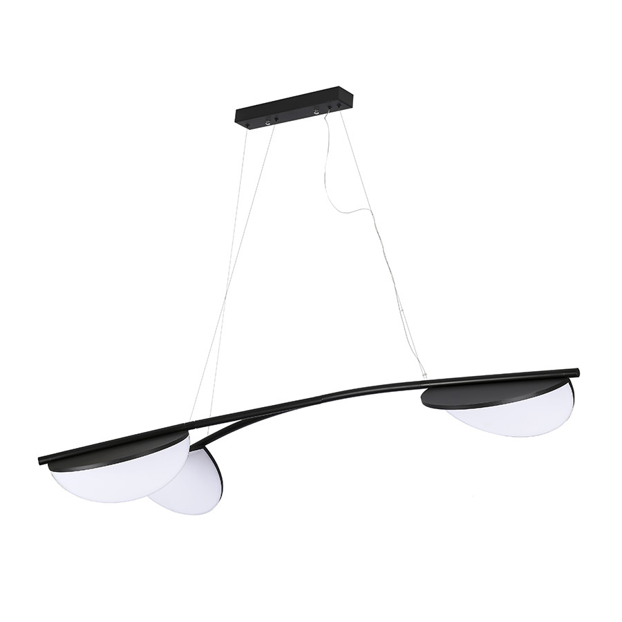 Люстра LED Levistella 792D1327-3 BK, 30W, чорний, сучасний стиль, регульована висота 800-1600мм Люстра LED Levistella 792D1327-3 BK, 30W, чорний, сучасний стиль, регульована висота 800-1600мм