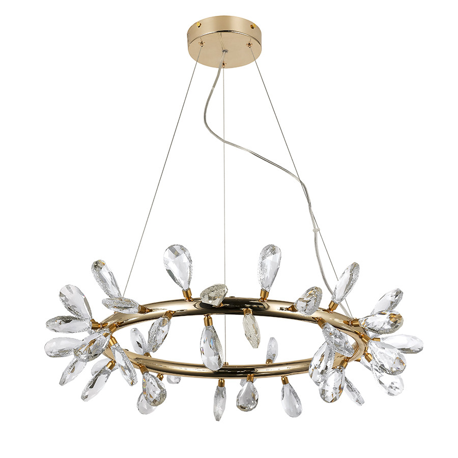 Люстра стельова LED Levistella 7856601-42 (700)FGD+CL, 40W, золота, сучасний стиль