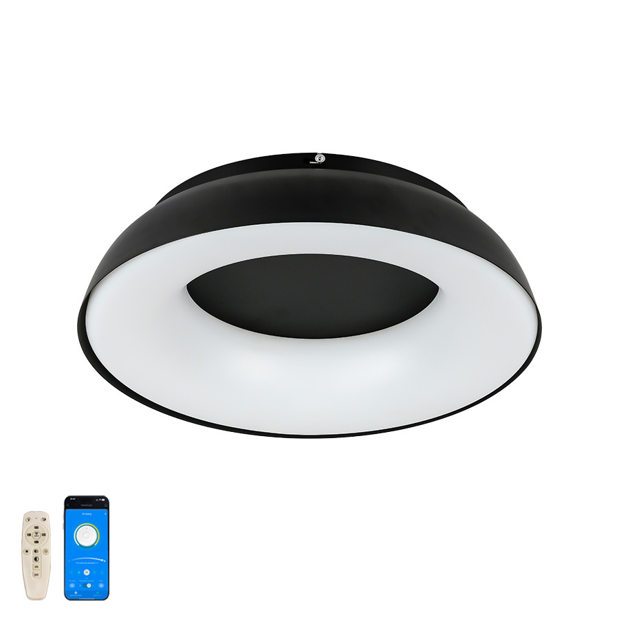 Люстра LED Levistella 797MX6018 (480) BK, 70W, три режими світла, пластиковий плафон, для вітальні Люстра LED Levistella 797MX6018 (480) BK, 70W, три режими світла, пластиковий плафон, для вітальні