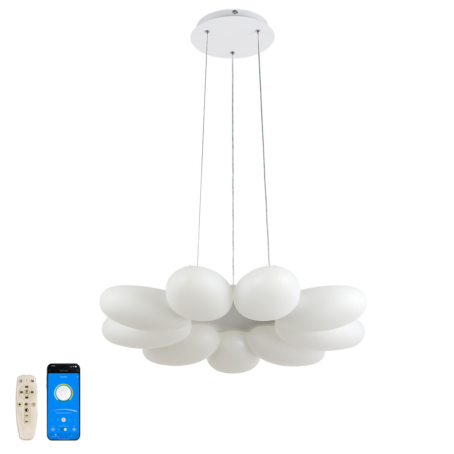Люстра стельова LED Levistella 797MD6010 (660), 104W, сучасний стиль, з пультом та додатком для Android/iOS