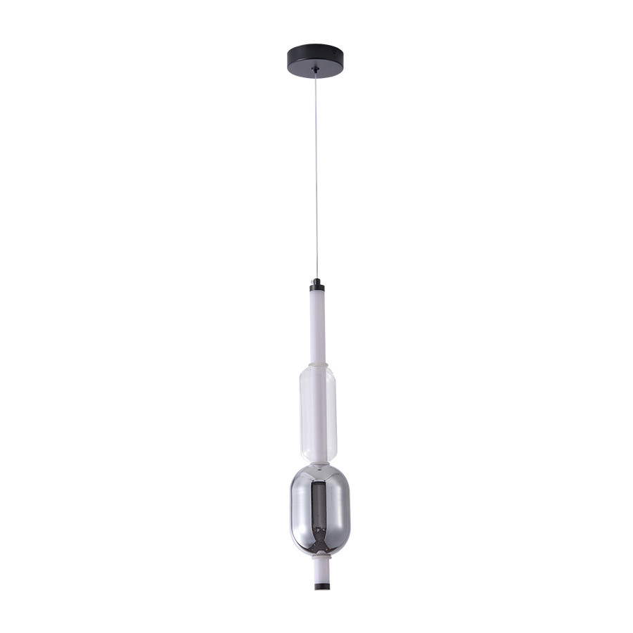 Светильник підвісний LED Levistella 788P39326 BK+SM+AM, 7W, 4000K, чорний метал + сміливий метал, вінтажний стиль для вітальні