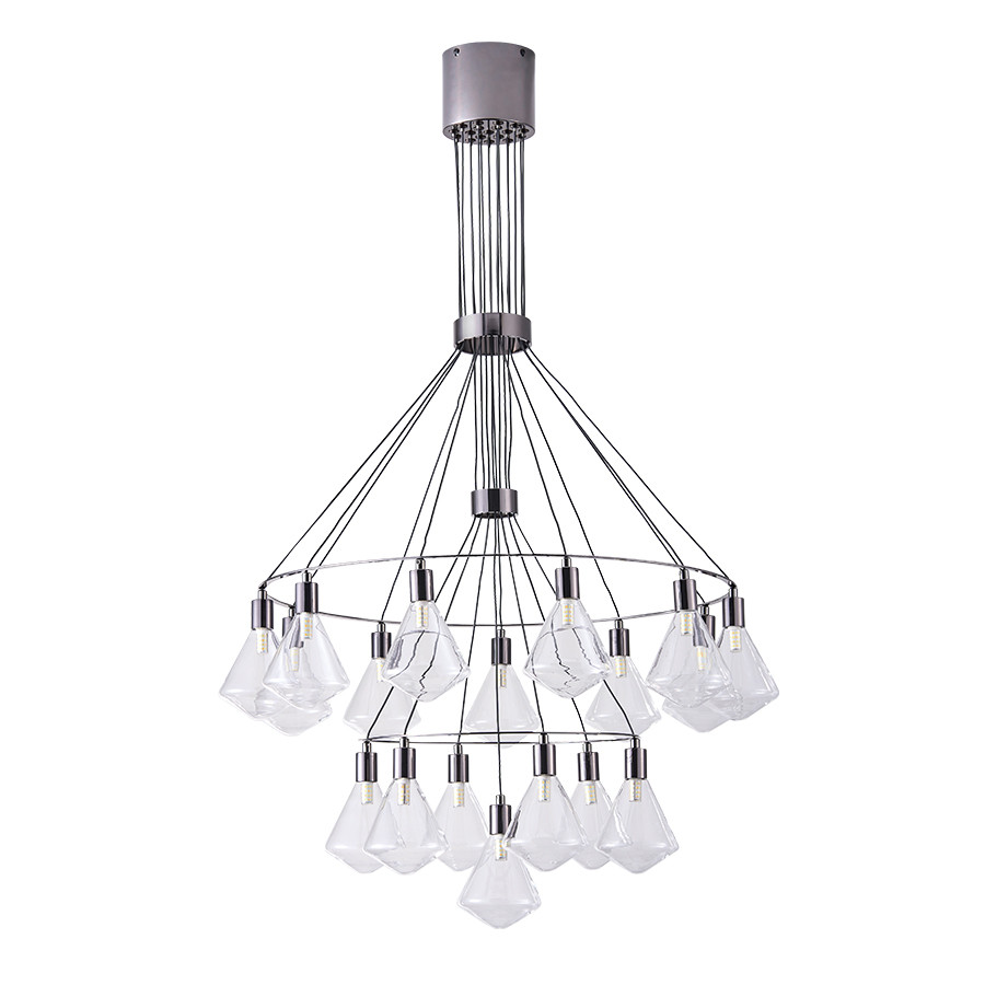Люстра стельова LED Levistella 788CH10061-18 PLBK+CL G9, G9, діаметр 350/600 мм, сучасний стиль Люстра стельова LED Levistella 788CH10061-18 PLBK+CL G9, G9, діаметр 350/600 мм, сучасний стиль
