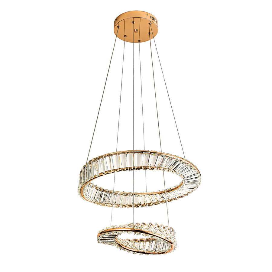 Люстра стельова LED Levistella 799L8801 (500+350) FGD, 68W, регульована температура кольору, сучасний стиль для дому