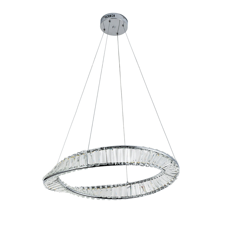 Люстра стельова LED Levistella 799L8812 (600) CH, 60W, сучасний стиль, хромований метал Люстра стельова LED Levistella 799L8812 (600) CH, 60W, сучасний стиль, хромований метал