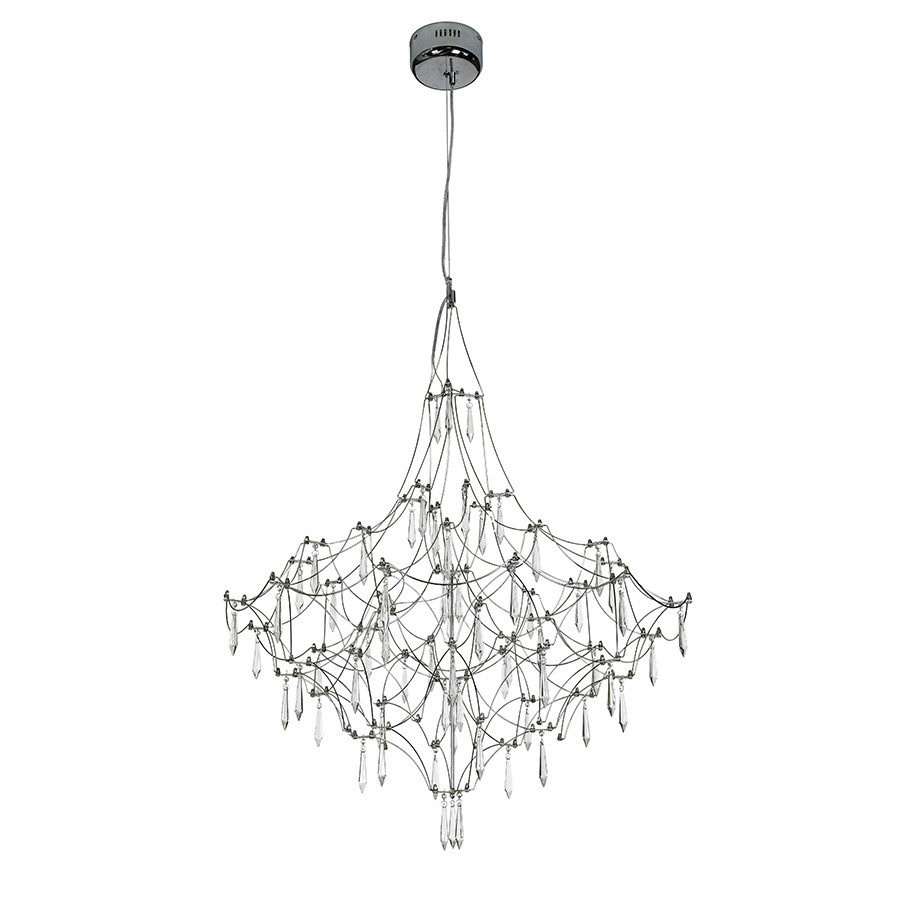 Люстра стельова LED Levistella 918L981 (800) CH, 40W, три режими світла, діаметр 800мм, металевий каркас, сучасний стиль для дому Люстра стельова LED Levistella 918L981 (800) CH, 40W, три режими світла, діаметр 800мм, металевий каркас, сучасний стиль для дому