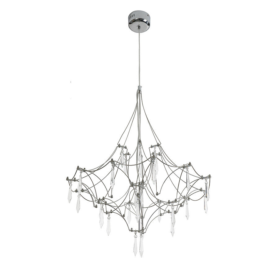 Люстра стельова LED Levistella 918L981 (600) CH, 25W, діаметр 600мм, три режими світла, метал, сучасний стиль Люстра стельова LED Levistella 918L981 (600) CH, 25W, діаметр 600мм, три режими світла, метал, сучасний стиль