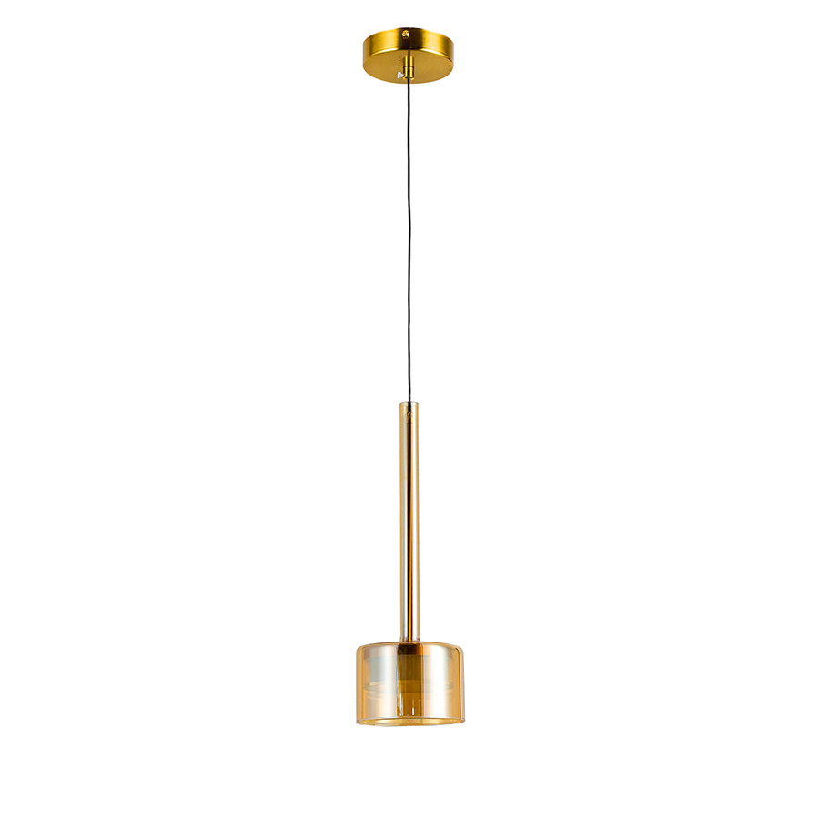 Світильник підвісний LED Levistella 800P3307-1led (120*380) AM, 9W, регульоване світло, коричневий абажур, метал/скло, сучасний Світильник підвісний LED Levistella 800P3307-1led (120*380) AM, 9W, регульоване світло, коричневий абажур, метал/скло, сучасний