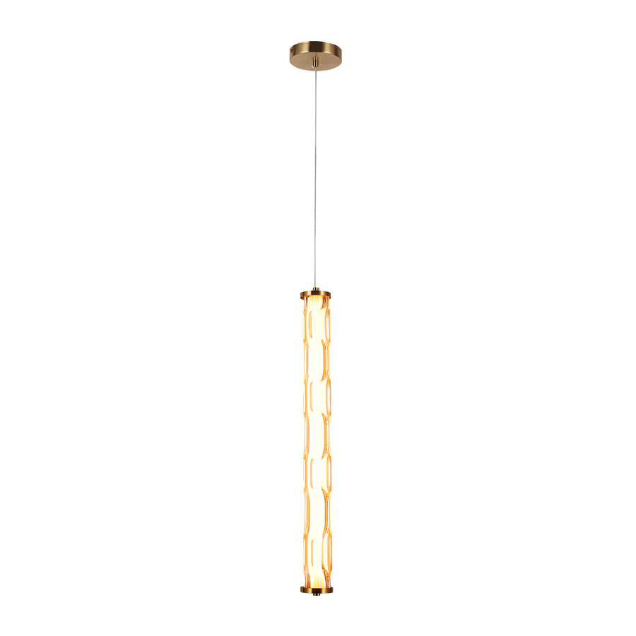 Світильник підвісний LED Levistella 79112517-1led (600) BR, 27W, 3000K, скло, для вітальні